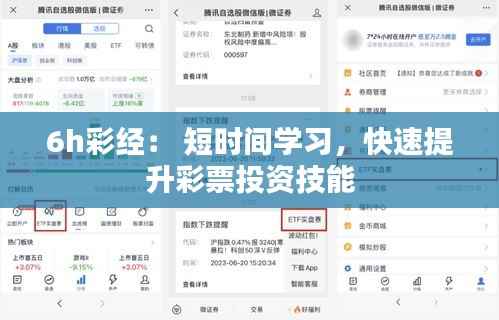 6h彩经： 短时间学习，快速提升彩票投资技能