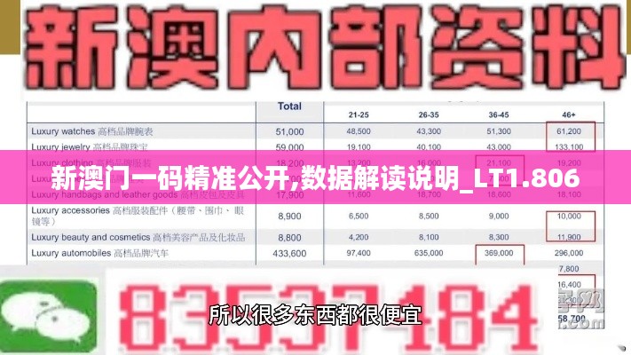 新澳门一码精准公开,数据解读说明_LT1.806