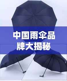 中国雨伞品牌大揭秘,十大品牌榜单出炉!